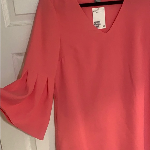 Pink Bell Sleeve Dress - Picture 2 of 4